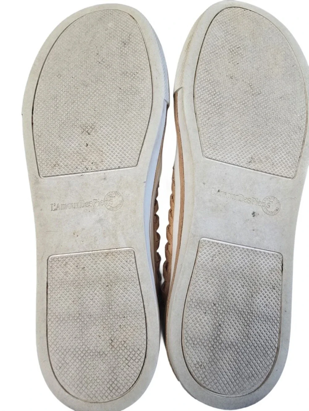 L'Amour Des Pieds Lioness Karsha Woven Leather Slip-On Sneakers Sz.6.5
